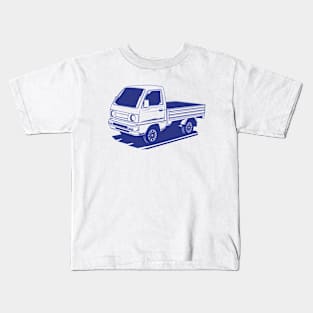 Jdm carry blue print 1 Kids T-Shirt